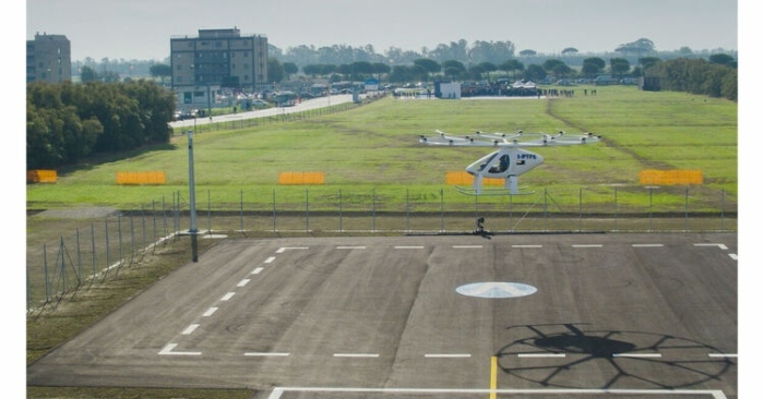 Volocopter тества италианското въздушно такси