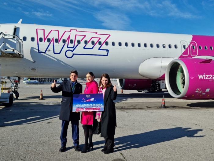 Wizz Air позиционира седми самолет в София за полети до Хамбург и Стокхолм