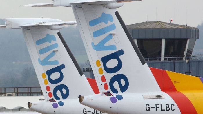 Авиокомпания Flybe отмени всичките си полети, след катo обяви фалит